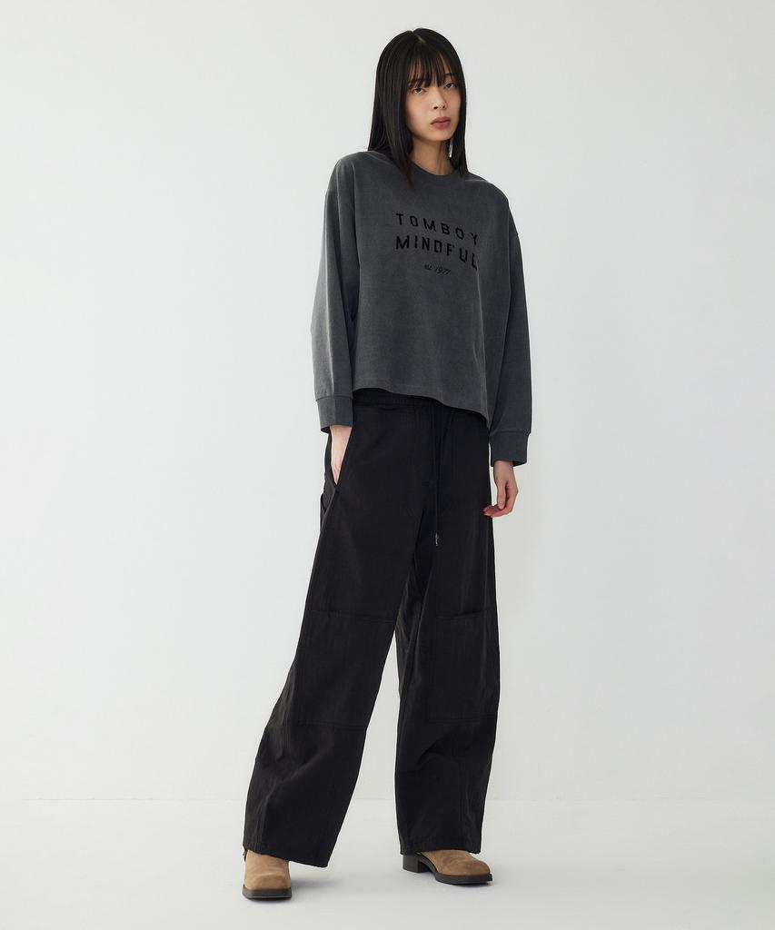 STUDIO TOMBOY Elastic String Carpenter Pants_Black 9176231983