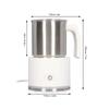 Household Small Milk Foam Machine, Separate Handheld Electric Milk Beater, Hot and Cold Stirring Milk Heater, Capacity: 450ml Abs + Glass YJKJ