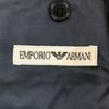 Hergestellt in Japan EMPORIO ARMANI Leinen Maßgeschneiderte Jacke Herren 44 Marineblau(GEBRAUCHT)