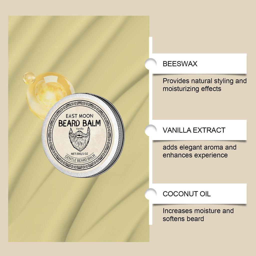 Men's Beard Care Set: Softens Hair, Smooths Roughness — Includes a Beard Oil and Balm, Ideal Gift.