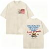 T-shirt alla moda Hip Hop Rapper Bad Bunny Cotone Lavato Vintage Debi Tirar Mas Fotos DTMF Abbigliamento Uomo