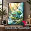 Personalized Bulbasaur Diamond Art Custom Name 5D Diamond Painting Full Drill DIY Craft