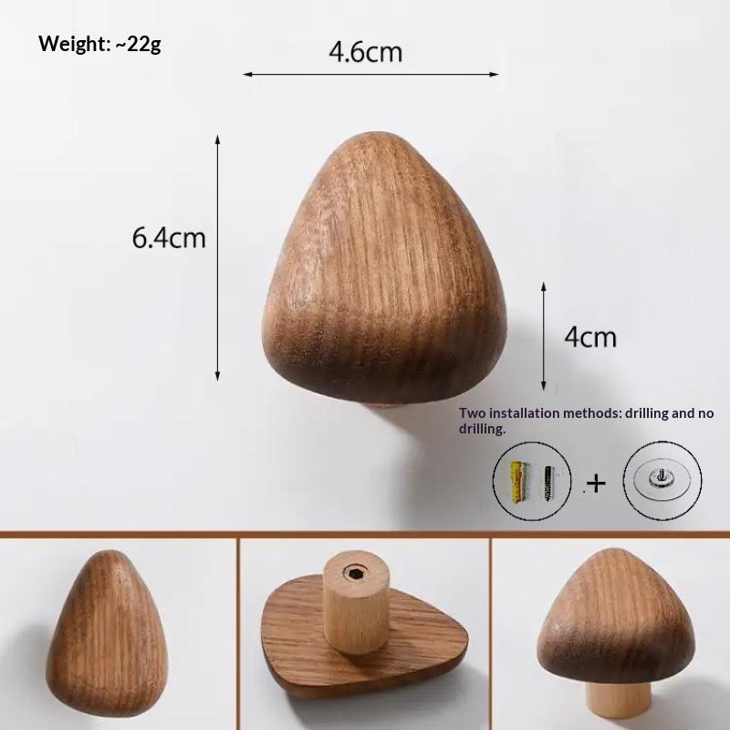 Natural Wooden Wall Mounted Coat Hooks Minimalist Hat Key Hanger Pegs For Hanging Towel Cap Bag Home Entryway Decoration 2026