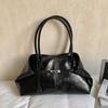 Soft Commuting Tote Bag Pleated Underarm Shoulder Bag Trendy Retro Women Handbag  Dating