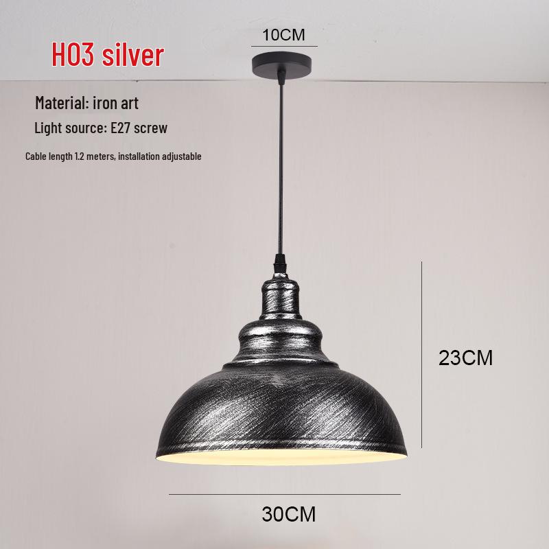 Retro Industrial Pendant Light - Nordic Style for Dining and Office Spaces