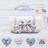 Sewing Set for Elementary School Sewing Sewing Kit for JK Portable Students, Box, Girls, Style, Ribbon, (White)