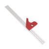 Woodworking Caliper Adjustable Angle Level Hand Measuring Tool Marking Layout Straight Ruler