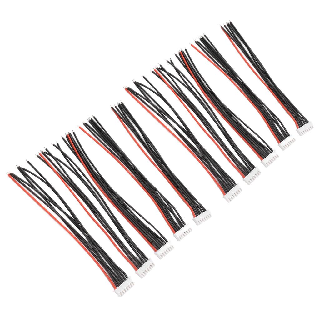 10PCS 6S Balance Plug Extension Cable DIY Tear Resistant Insulation Lithium Battery Balance Charging Cable 5.9in