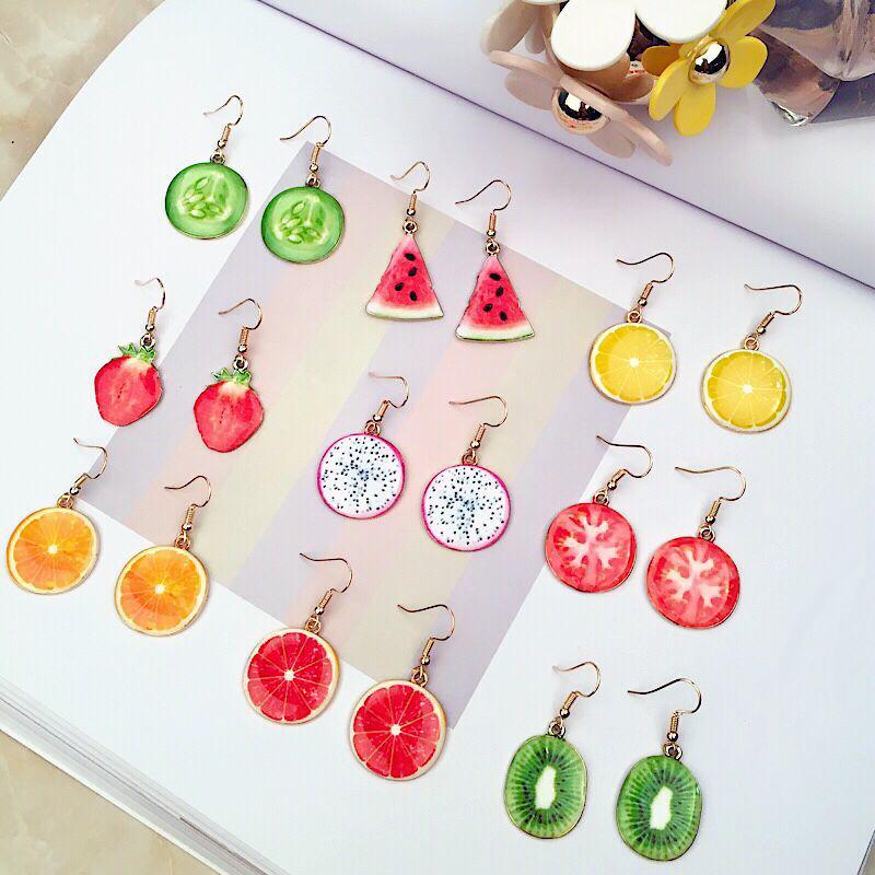 Korean Dongdaemun Creative Strawberry Stud Earrings