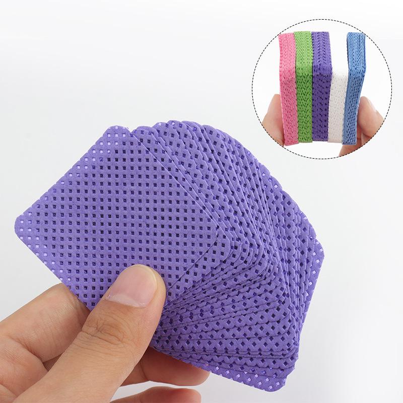300-Piece Nail Polish & Glue Remover Pads: Non-Woven Square Cotton Wipes for Nails & Eyelash Extensions
