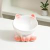 New Gradient Ceramic Cat Bowl Pet Bowl Cat Eating Bowl Drinking Bowl Pet Supplies Dog Bowl Cat Bowl Tall Bowl with Slanted Mouth