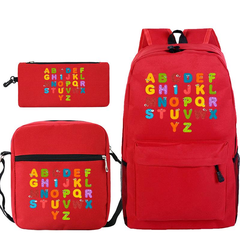 Game Alphabet Lore Alphabet Legend School Bag Backpack Shoulder Bag Pencil Case