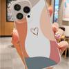 Color Block Shockproof Transparent Case for iPhone 14/15/16/17 Pro Max Series