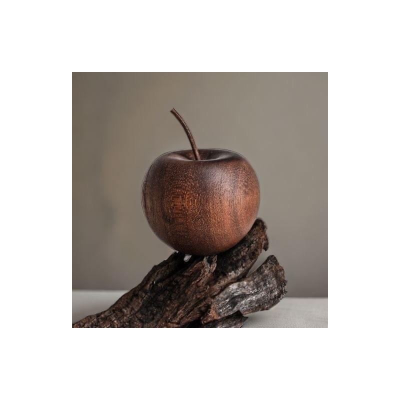 Wooden Apple Aromatherapy Car Diffuser With Incense Holder For Office And Home Decor