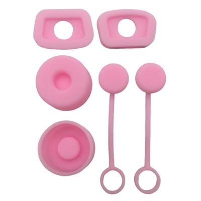 6pcs Water Bottle Straw Cover Cap Leak Stopper Reusable Silicone Straw Caps Stopper Washable Dustproof Water Bottle Accessories