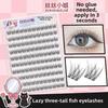 Gentle DIY Lashes Extension Lower 6MM Fox-Style Fake Eyelashes Self Adhesive False Eyelashes  Party