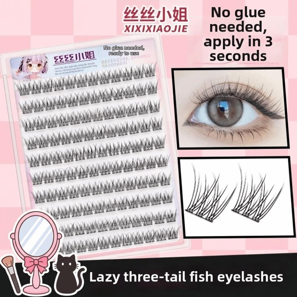 Gentle DIY Lashes Extension Lower 6MM Fox-Style Fake Eyelashes Self Adhesive False Eyelashes  Party