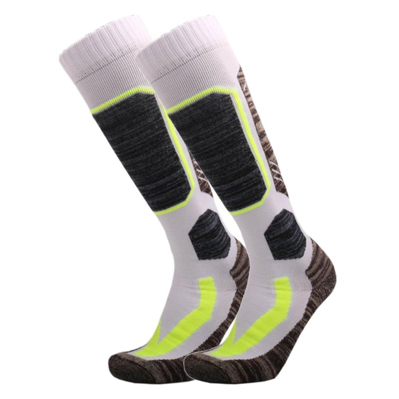 1 Pair Ski Socks Mens & Women Warm Winter Cotton Ski Socks for Skiing & Snowboarding, Non-Slip Knee-high Ski Calf Socks