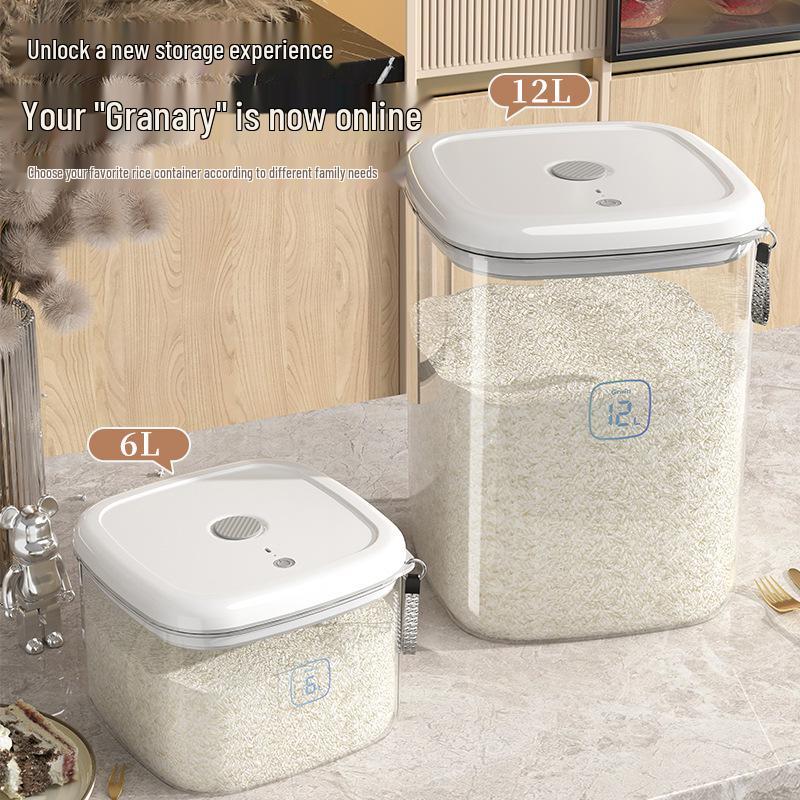 Smart Sealed Rice and Cereal Storage Container - Insect & Moisture-Proof with Large Capacity