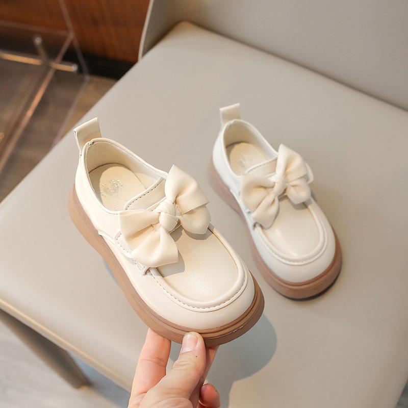 Kids Girls Princess Leather Shoes British Style Soft Sole Casual Low Top Flats