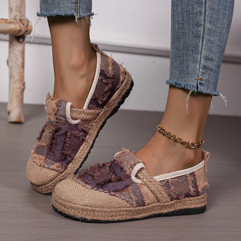 Women's Hemp Rope Bottom Ethnic Style LazyCasual Single Shoes