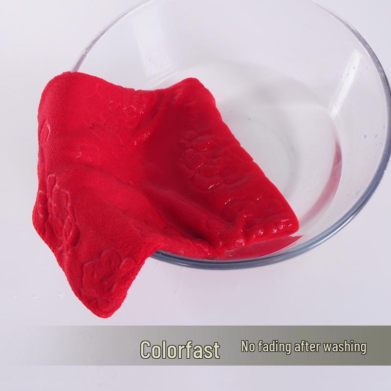 Red 'Xi' Character Towels for Chinese Wedding Engagement & Dowry Favors