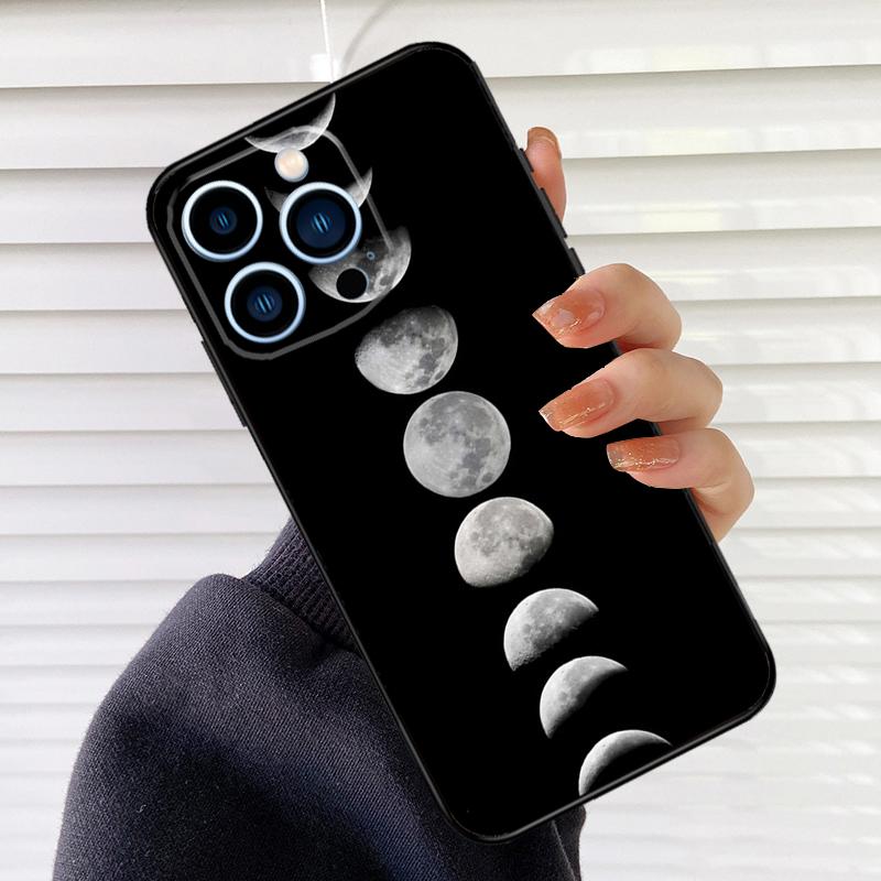 Space Sky Moon Phone Case For iPhone 17 16 15 13 11 12 14 Pro Max Mini 15 16 Plus 16e 17 Air Cover Fundas