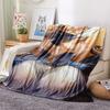 1 buc. Pătură din flanelă cu imprimeu de desene animate, Calitate înaltă, Confortabilă pentru toate anotimpurile, Decor pentru casă, Căldură și confort, Perfectă ca cadou de Crăciun, Aniversare