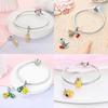 Strawberry Cherry Apple Avocado Fruit Charms Pendants Bead Fit Diybracelet Originalcopper Birthday Jewelry Fine Gift