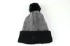 New Era Knit Colorblock Grey Beanie, Cuffed, Black/Heather