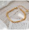 18K Gold Retro Heart-Shaped Peacock Tail Bracelet - Women's Summer Fashion Jewelry