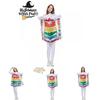 Vibrant Cream Layered Cake Cosplay Costume Unisex Rainbow Themed Outfit For Parties
