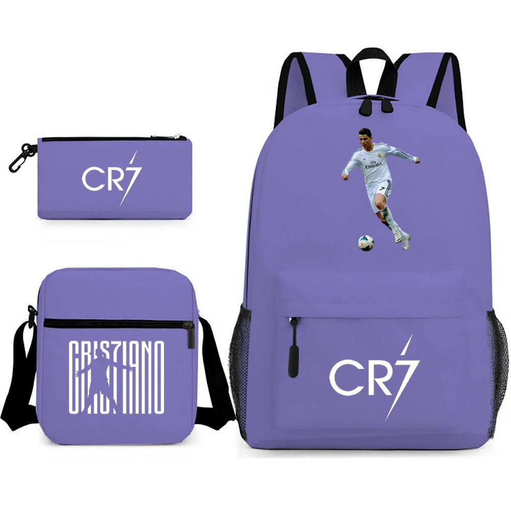 Stitc Cartoon Full Print Backpack Student Bag Pencil Case Two-Piece Set Children'S Backpack