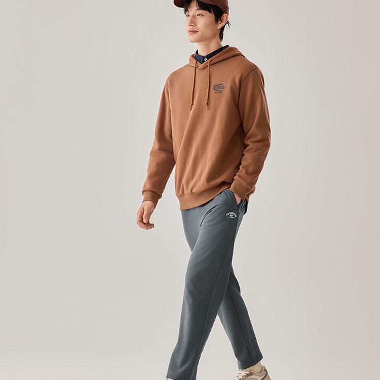 Skechers Warmth And Cold-Resistant Straight-Leg Sports Commuter Soft And Comfortable Solid Color Casual Pants Men bottoms L425M071-013P