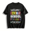 Back To 9th Grade Graphic Tee Teens Back To School Casual Top Pure Cotton T-shirt