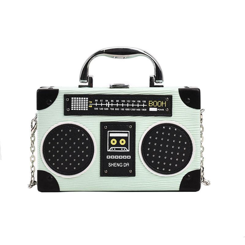 Personalisierte Radiotasche mit modischem Design Kleine Retro-Umhängetasche für Damen