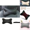 Premium Leather Travel Car Seat Headrest Pillow With Superior Neck Support And Comfort
