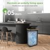 105L Trash Can Kitchen Household Recycling Bin Foldable Oxford Cloth Large Capacity Collecting Bottle Portable Recycling