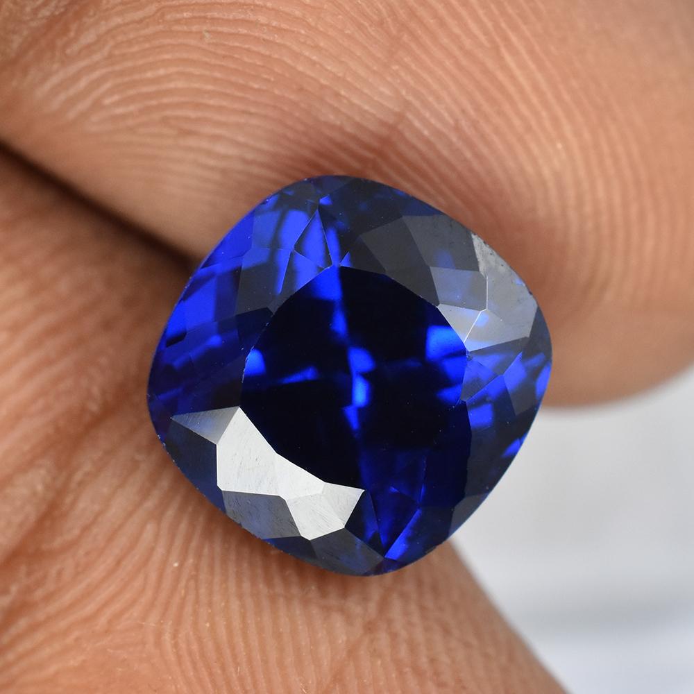 Natural Blue Sapphire Loose Gemstone 5.95 Ct Square Cushion Cut September Birthday Birthstone