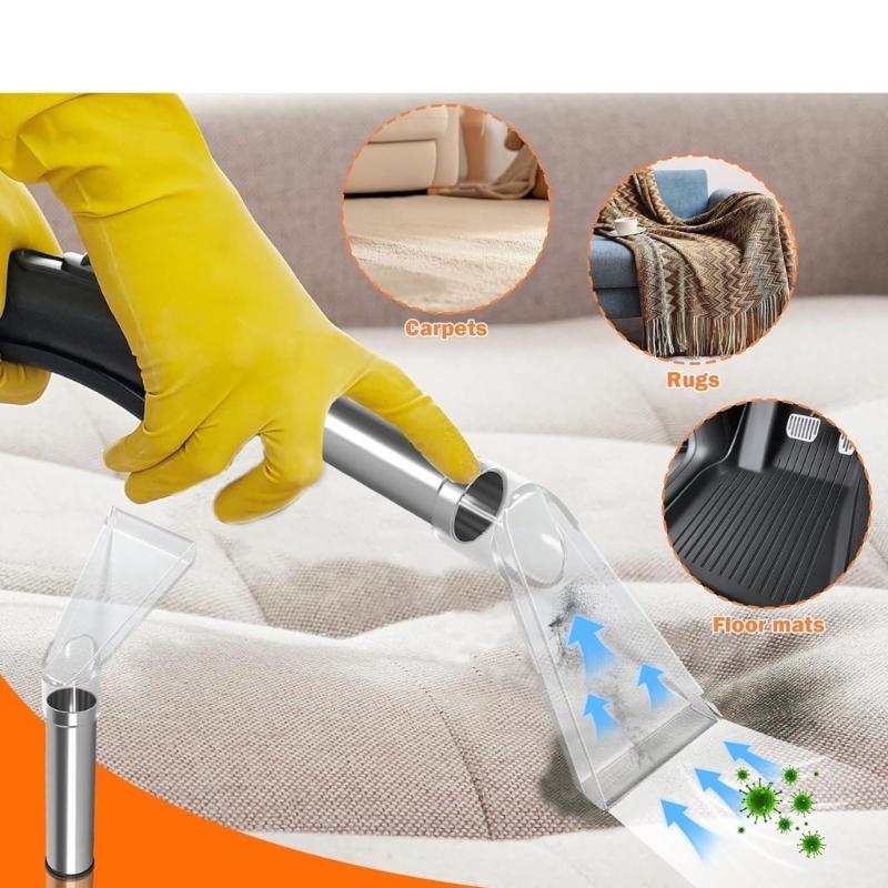 Wet Dry Vacuum Accessory Set Compact Design Suitable for Carpet Cleaning Upholstery Maintenance and Vehicle Detailing