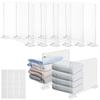 6/8Pcs Acrylic Self-Adhesive Closet Shelf Organizer Bookcase Divider Transparent Wardrobe Handbag Baffle Commodity Storage Rack