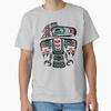 Haida Tlingit Native Raven Totem Classic T-Shirt