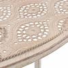 Ensemble de bistro - vidaXL - 3 pcs - Acier - Blanc - Résistant aux intempéries