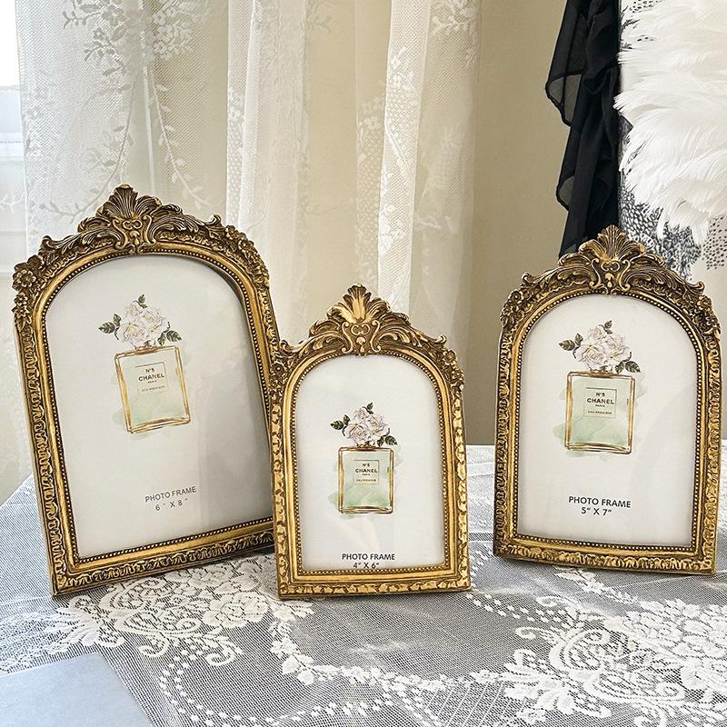 Retro Photo Frame Creative Table Setting Resin Photo Frame 6 Inch 7 Inch 8 Inch Ornament Picture Frame Home Decoration