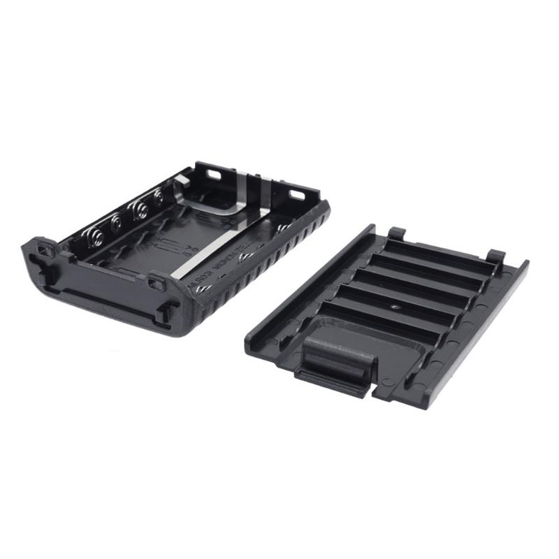 6xAAA Battery Case Shells Black for Two Way Radio for Baofeng BF-UV5R BF-UV5RA BF-UV5RL TYT-F8