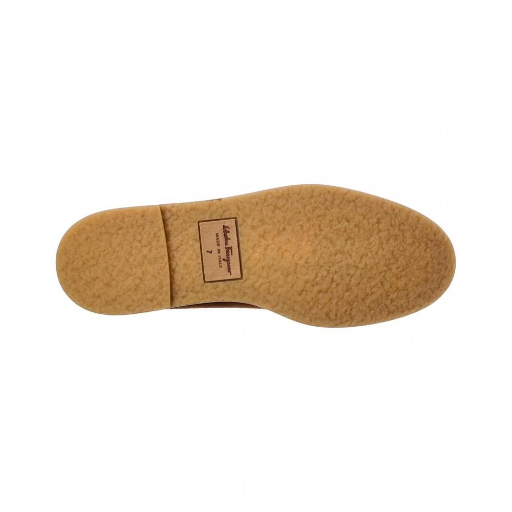 Salvatore Ferragamo Ferragamo Varina Suede Wool Ballet Flat New Vicuna