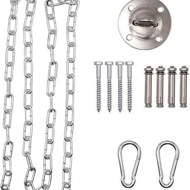 Nordic Style Cotton Rope Hanging Chair with Tassels – Indoor/Outdoor Swing for Balcony and B&B