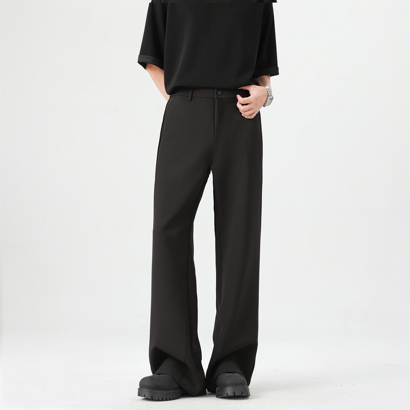 

Fengshe Men s Spring/Summer Casual Micro-Flare Suit Trousers: Trendy, Versatile & Floor-Length XL