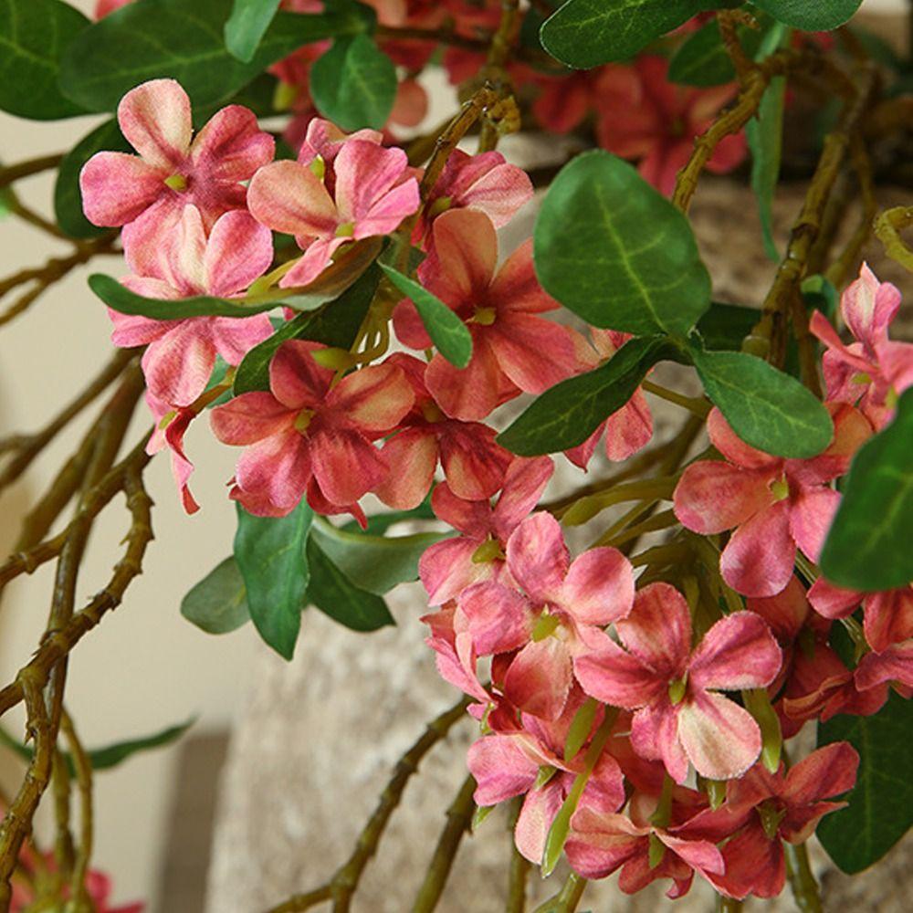 DIY Artificial Blue Mist Flower Long Stem Fake Flowers  Indoor Outdoor Decoration