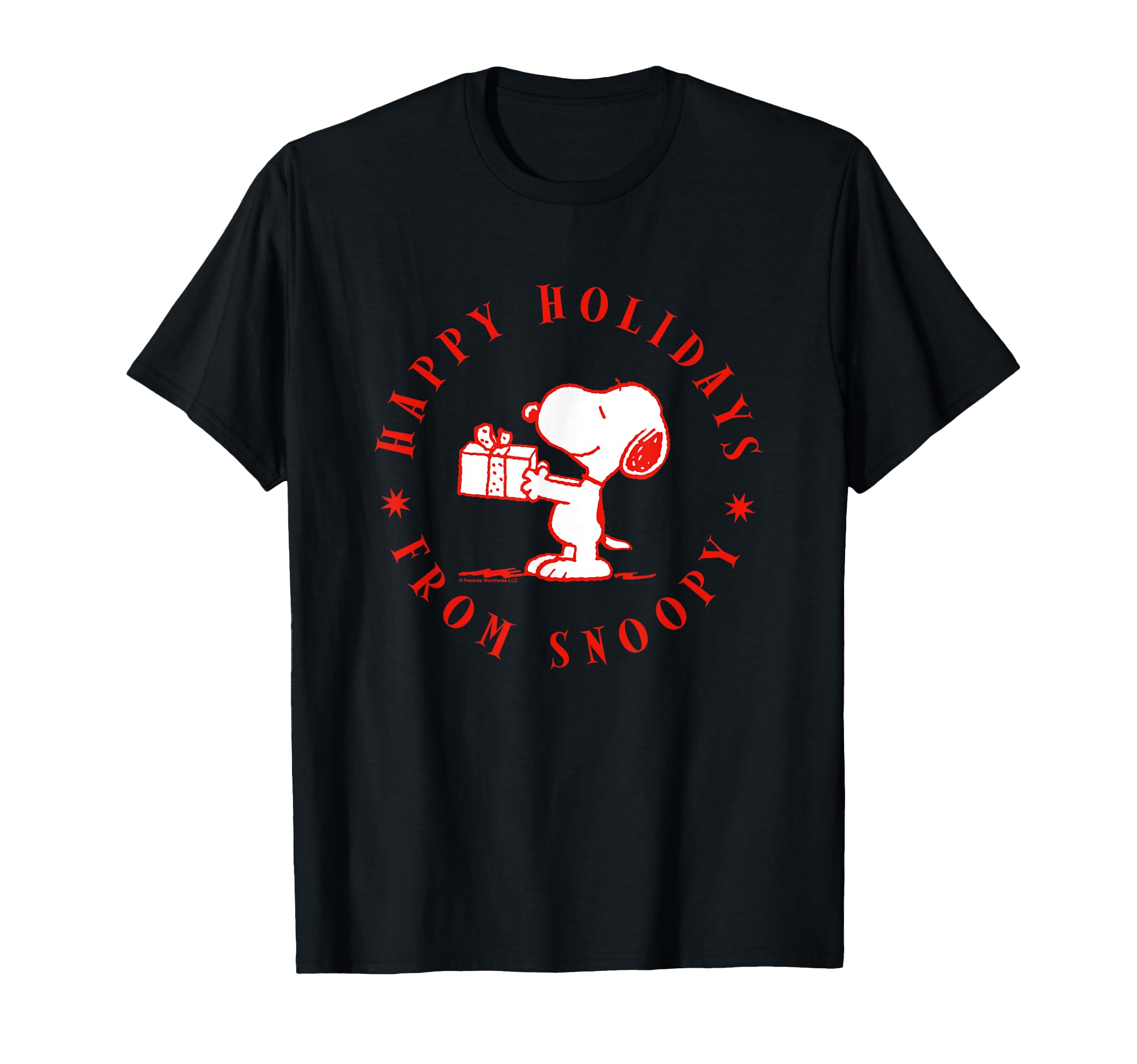 

Футболка Peanuts Christmas Happy Holidays Snoopy чёрный